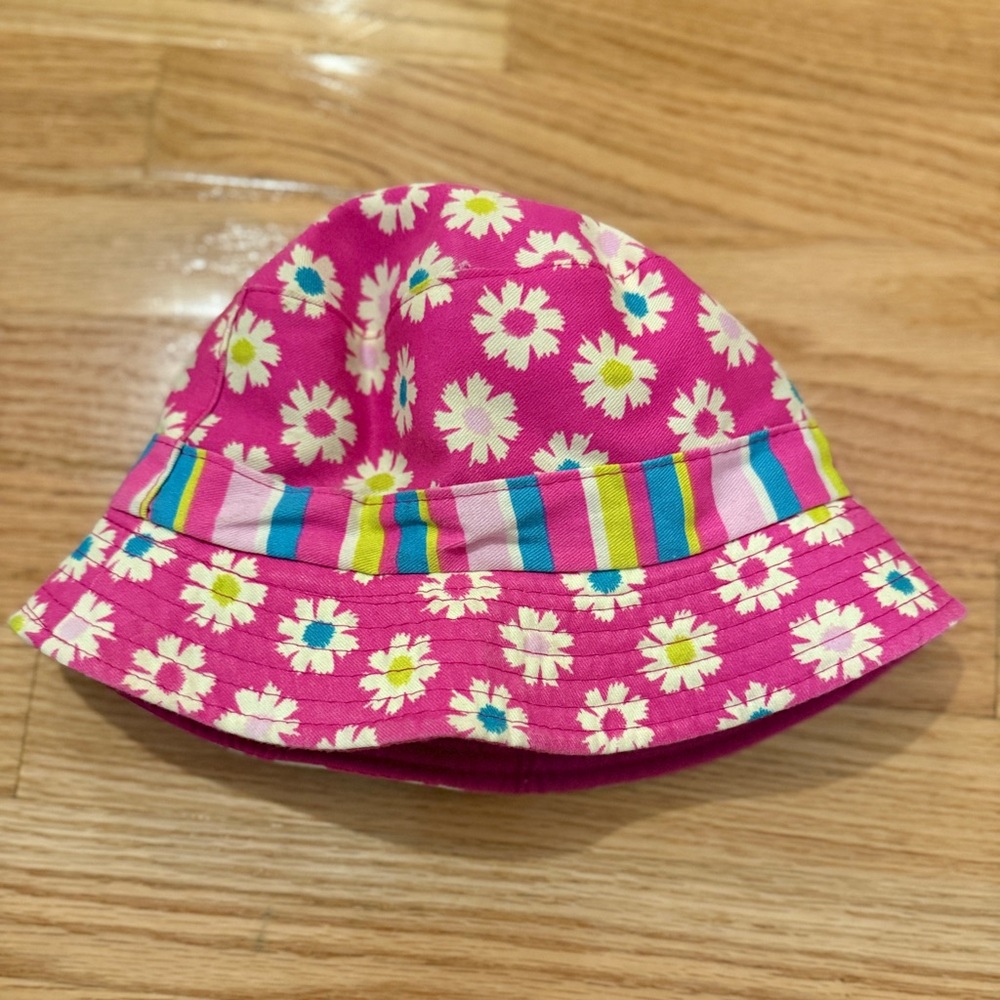 Flower Pink and Yellow Bucket Hat